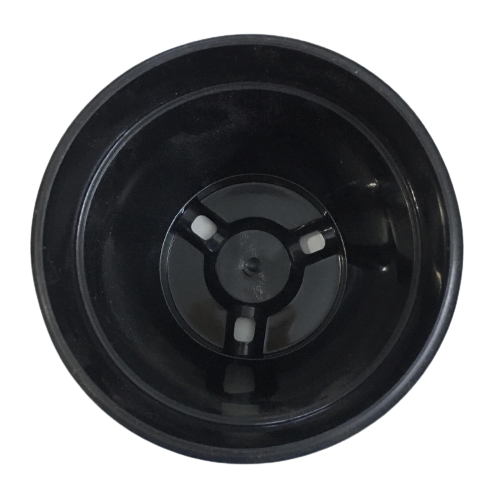 Round Plastic Pot For Plant (Set of 5) | Color Black | Size 4 inch