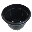 Round Plastic Pot For Plant (Set of 5) | Color Black | Size 4 inch