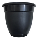 Round Plastic Pot For Plant (Set of 5) | Color Black | Size 4 inch